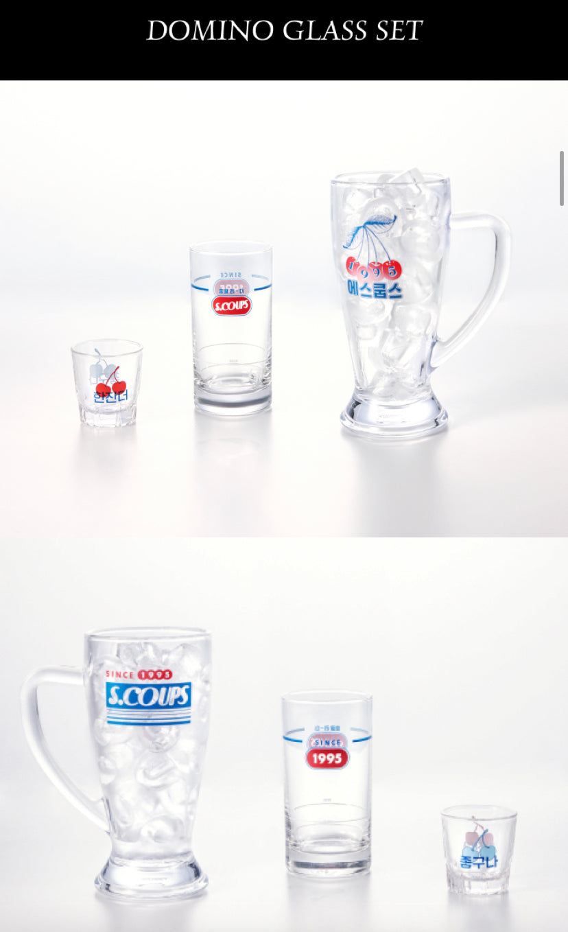 [S.COUPS] OFFICIAL Domino Glass Set