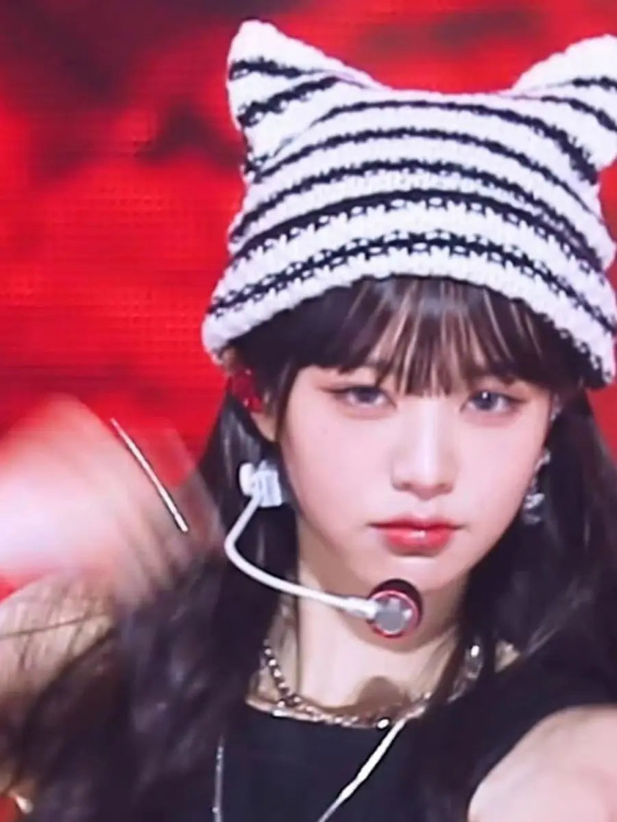 IVE WonYoung Knitted Hatt