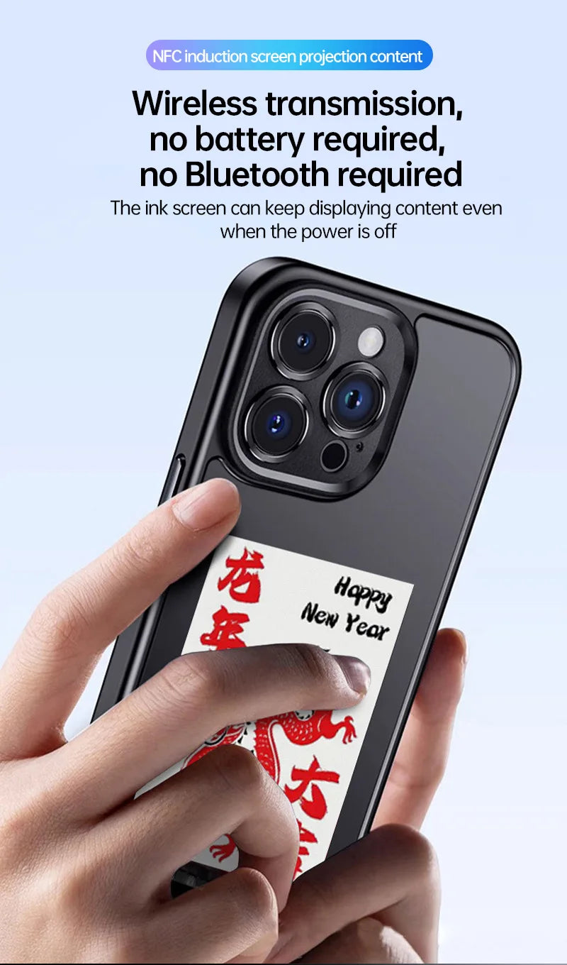 New NFC Smart Screen Phone Case (Multicolored)