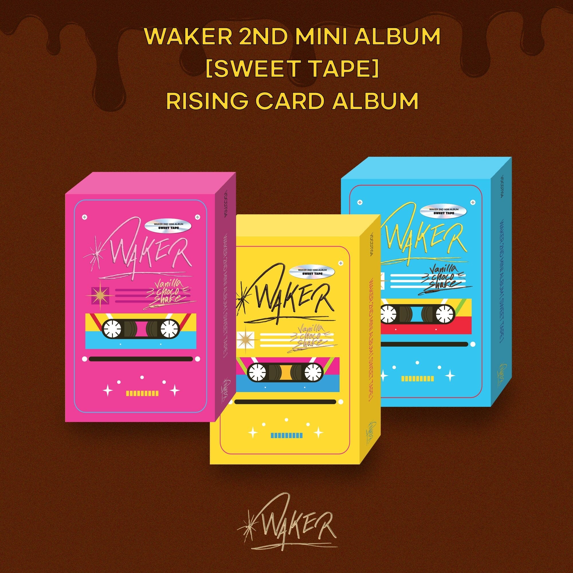 WAKER - SWEET TAPE (2ND MINI ALBUM) RISING CARD ALBUM