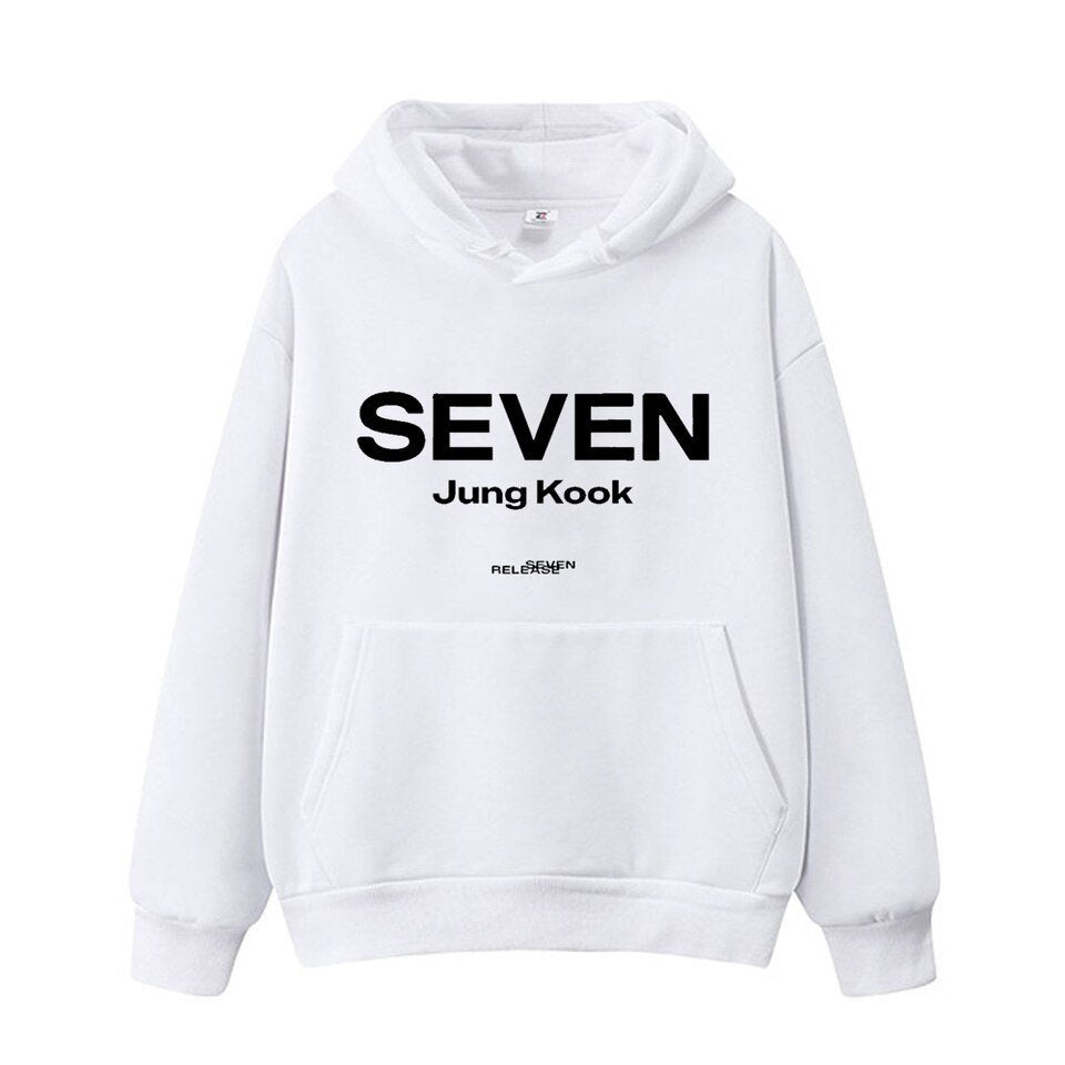 SEVEN JK LOGO printed hoodies