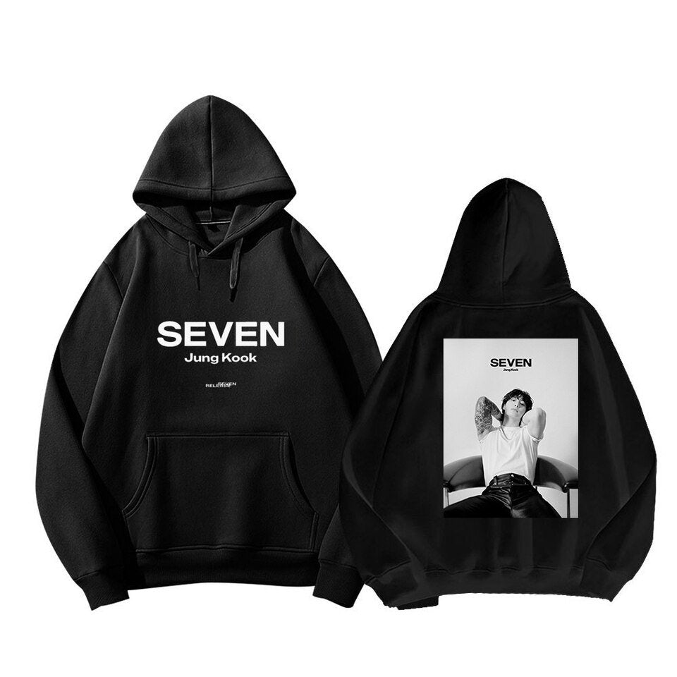 JK SEVEN printed hoodies